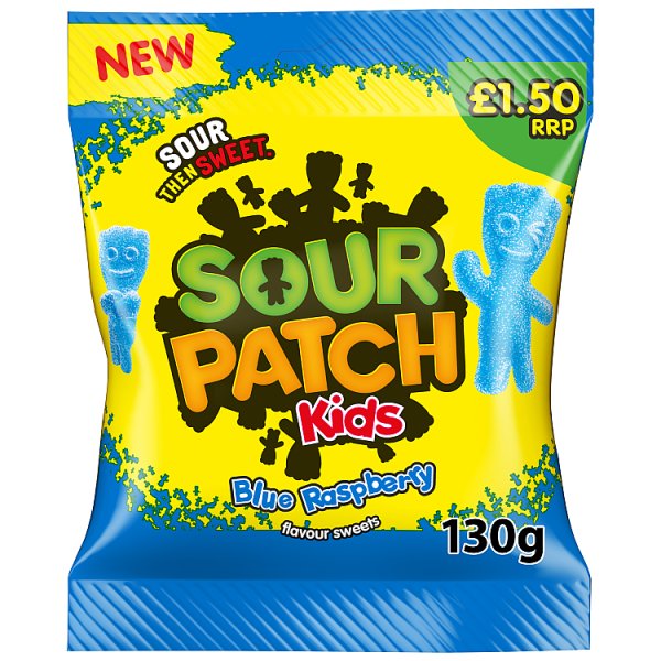 Sour Patch Kids Blue Raspberry Sweets Bag 130g