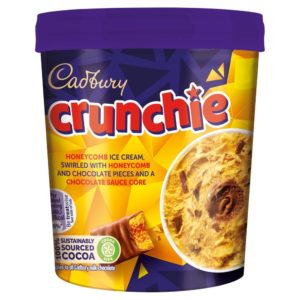 Cadbury Crunchie Ice Cream Tub