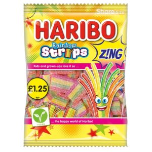 Haribo Rainbow Strips Z!ng 130g