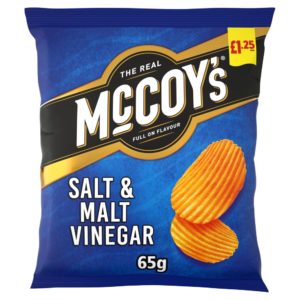 McCoy's Salt & Malt Vinegar Sharing Crisps 65g