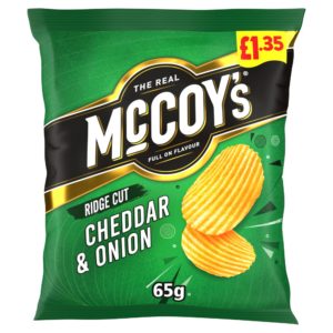 McCoy's Cheddar & Onion Sharing Crisps 65g