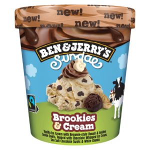 Ben & Jerry's Sundae Brookies & Cream Ice Cream 465ml