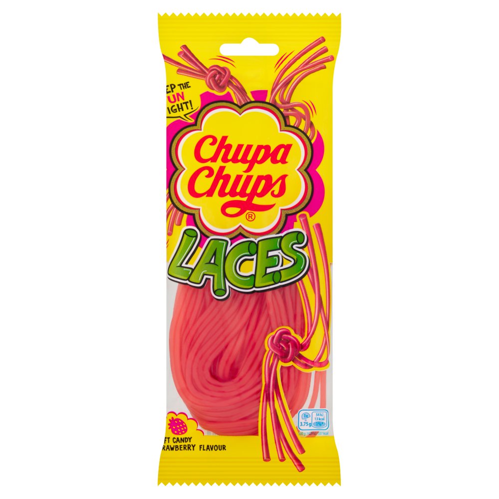 Chupa Chups Laces Strawberry Flavour 90g