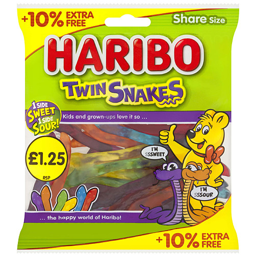 HARIBO Twin Snakes 154g - Image 2
