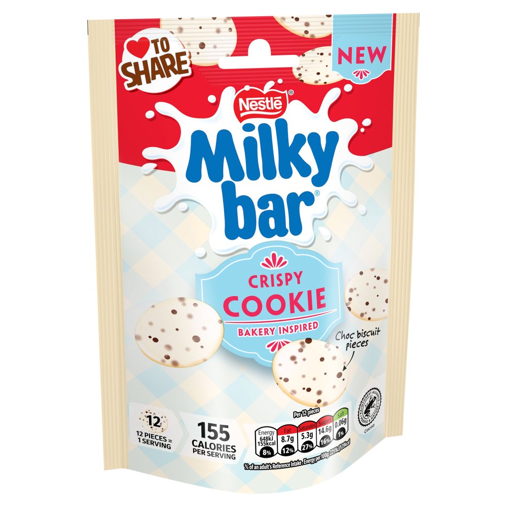 Milkybar Buttons Crispy Cookie Sharing Bag 86g