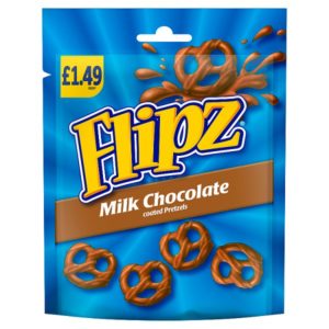 Flipz Milk Chocolate Coated Pretzel Snacks 80g