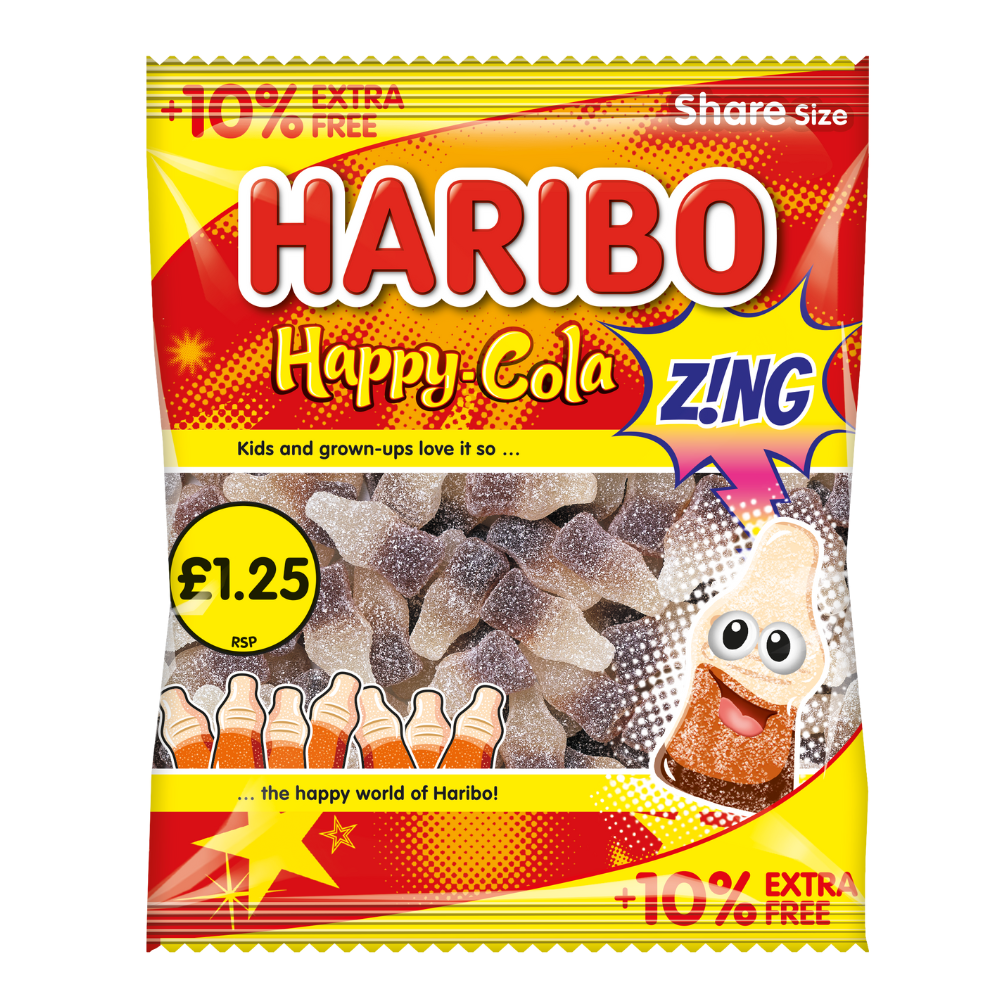 Haribo Happy-Cola Z!ng Bag 154g