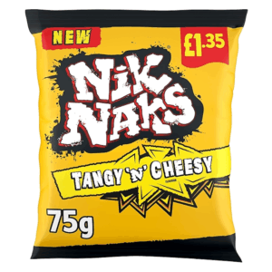Nik Naks Tangy 'N' Cheesy Crisps 75g