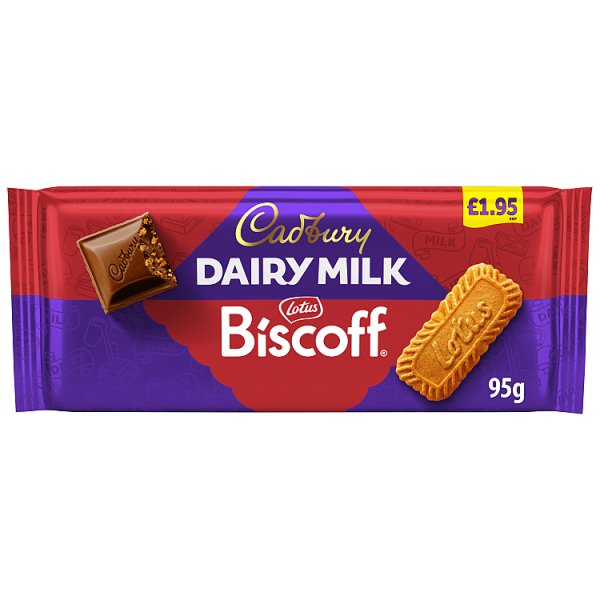 Cadbury Dairy Milk Biscoff Chocolate Bar 95g
