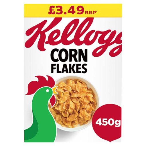 Kellogg's Corn Flakes Breakfast Cereal 450g | Adam's Delivery