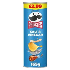 Pringles Salt & Vinegar Sharing Crisps 165g