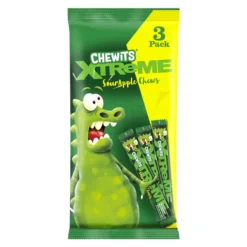 Chewits Xtreme Extremely Sour Apple Chews (3x34g)
