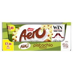 Aero Pistachio Flavour Milk Chocolate Sharing Bar 90g